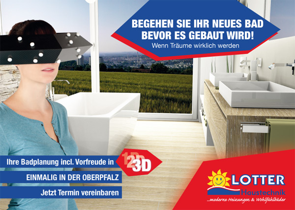 Mehr Infos - Badsanierung Beratung mit 3D Raumbrille