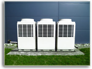 Luftwärmepumpe für Wohnhäuser und Hallen